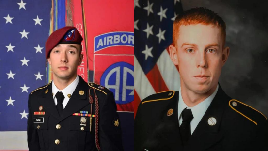 美国陆军发布的最近两名死亡士兵照片