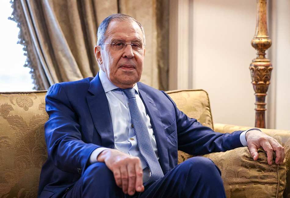 当地时间2022年7月24日,埃及开罗,俄罗斯外交部长谢尔盖·拉夫罗夫访问埃及。 澎湃影像 图