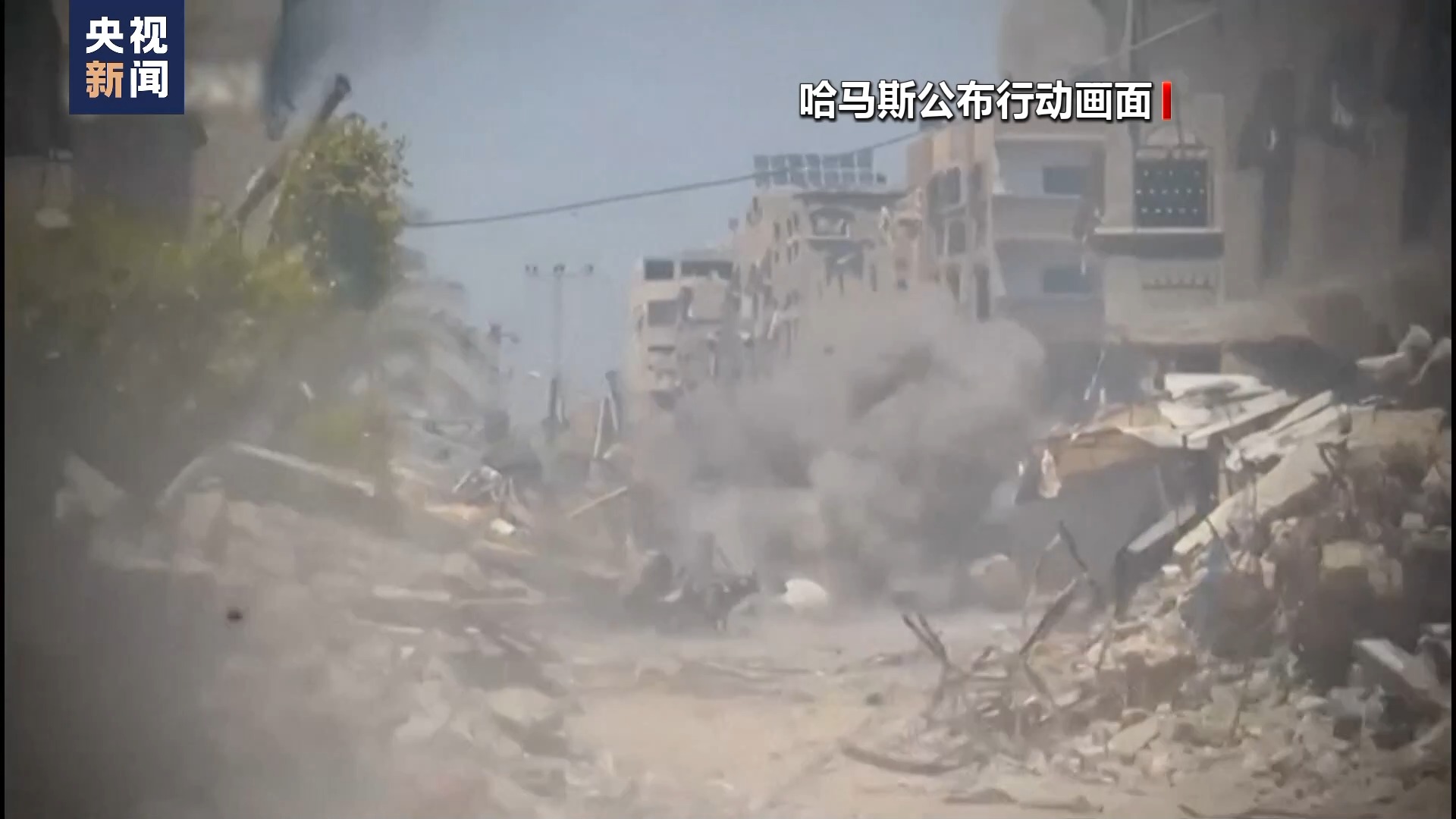 以军与巴武装人员在杰巴利耶激烈交火-新华网