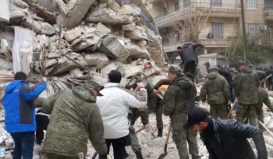 俄媒：俄防长指示驻叙部队帮助抗震救灾，超300名俄士兵参与