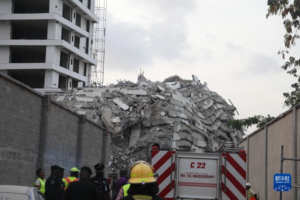 尼日利亚一在建楼房坍塌已造成4人死亡
