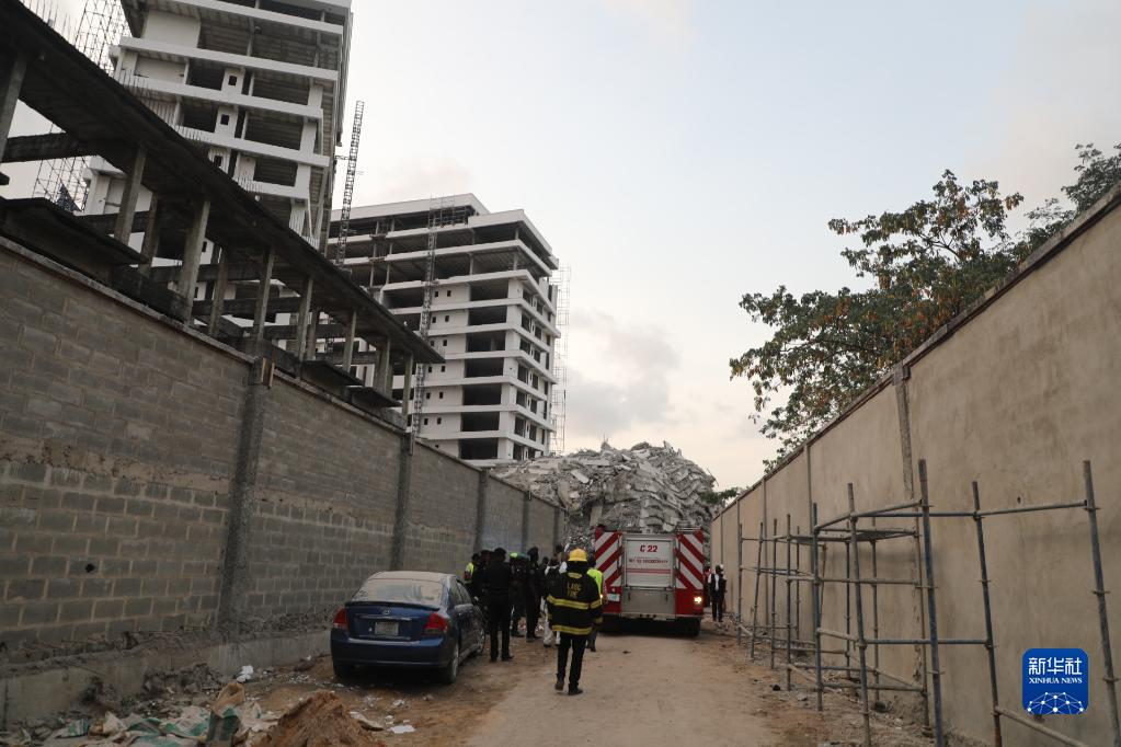 尼日利亚一在建楼房坍塌已造成4人死亡