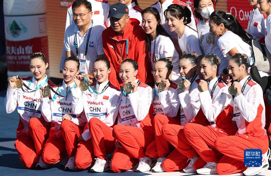 （体育）（11）游泳——世锦赛：中国队夺得花游集体技术自选冠军