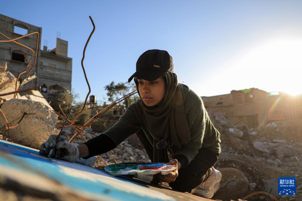 加沙地带：在废墟上绘画-新一轮巴