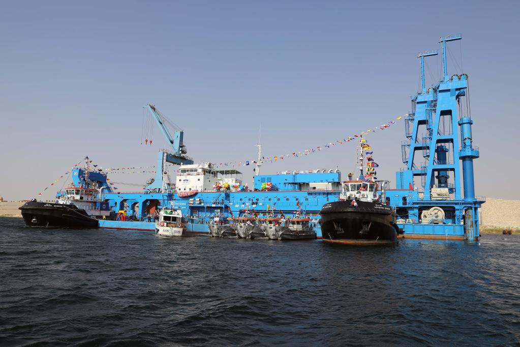 埃及蘇伊士運河迎來新購大型挖泥船