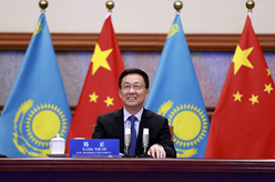 韩正与哈萨克斯坦第一副总理斯迈洛夫主持召开中哈合作委员会第十次会议