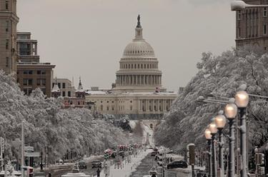 美国：华盛顿暴雪