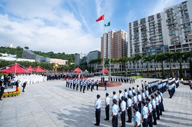 香港举行国庆升旗仪式