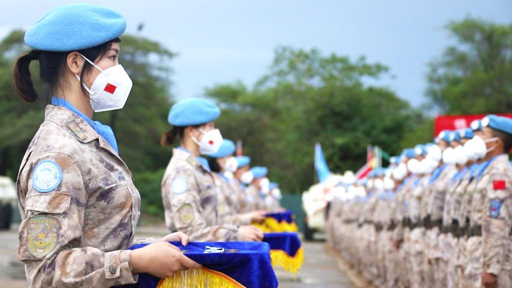 中國第八批赴南蘇丹（朱巴）維和步兵營獲聯合國“和平榮譽勳章”