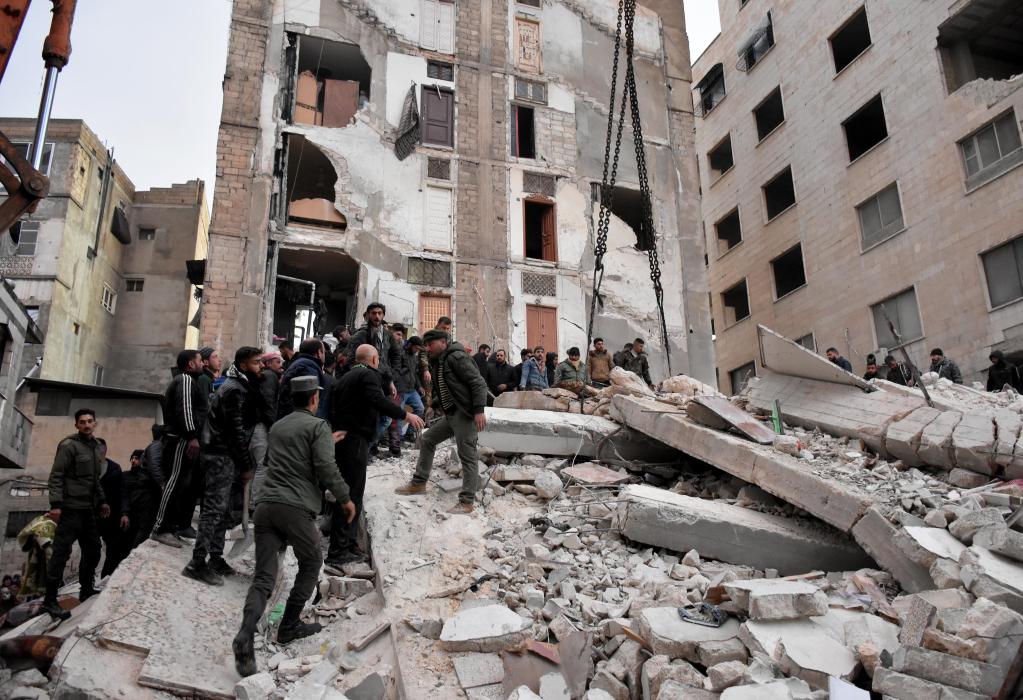 土耳其地震致叙利亚数百人伤亡