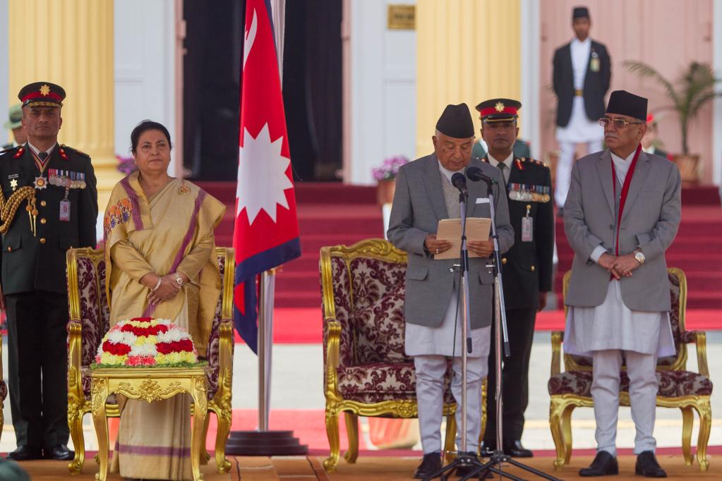 鮑德爾就任尼泊爾總統