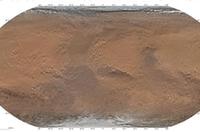 我国首次火星探测火星全球影像图发布