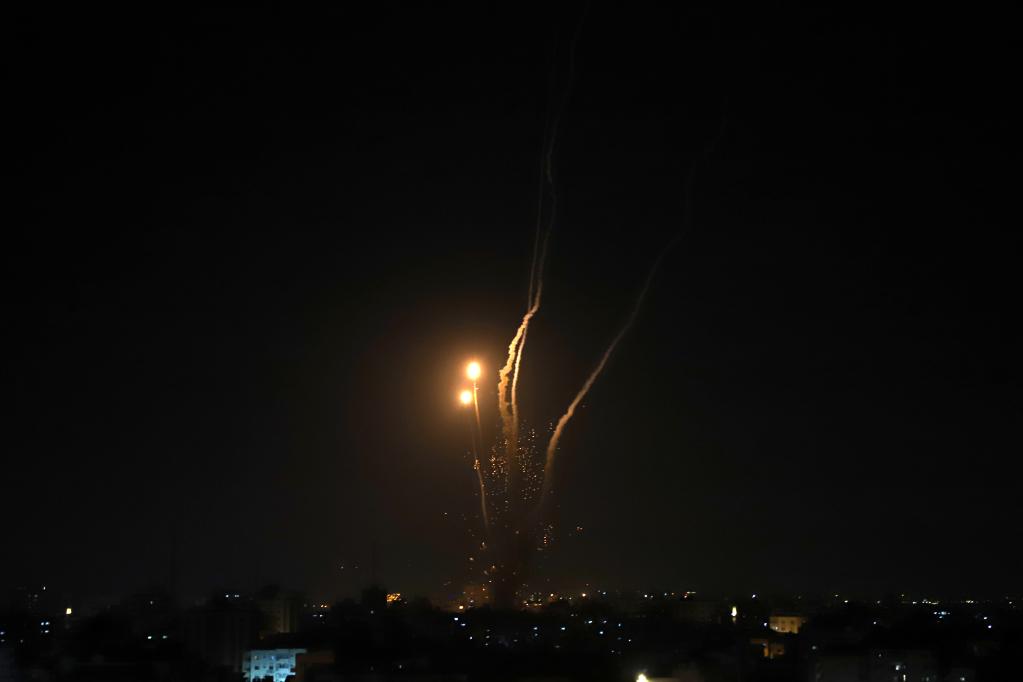 以军说289枚火箭弹从加沙地带射向以色列
