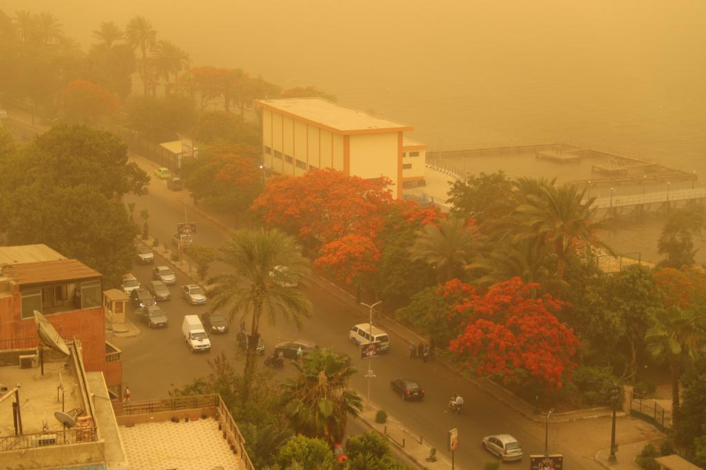 埃及開羅遭遇沙塵暴襲擊