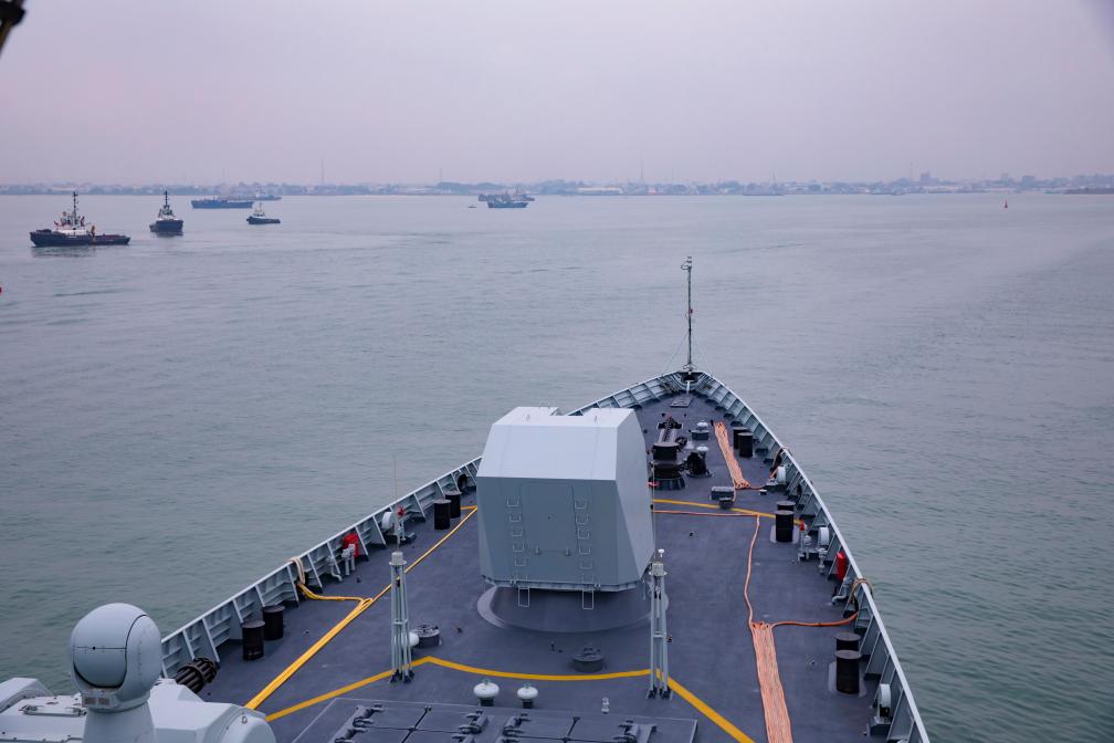中國海軍第43批護航編隊抵達剛果（布）進行友好訪問