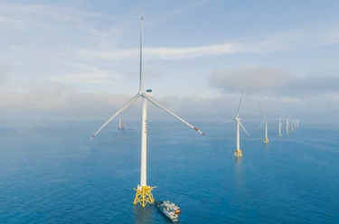 16兆瓦超大容量海上风电机组并网发电