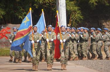 中國第26批赴剛果（金）維和部隊全體官兵榮獲聯合國“和平勳章”