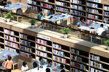 陕西西安：图书馆里人气旺