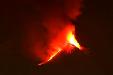 意大利埃特纳火山喷发