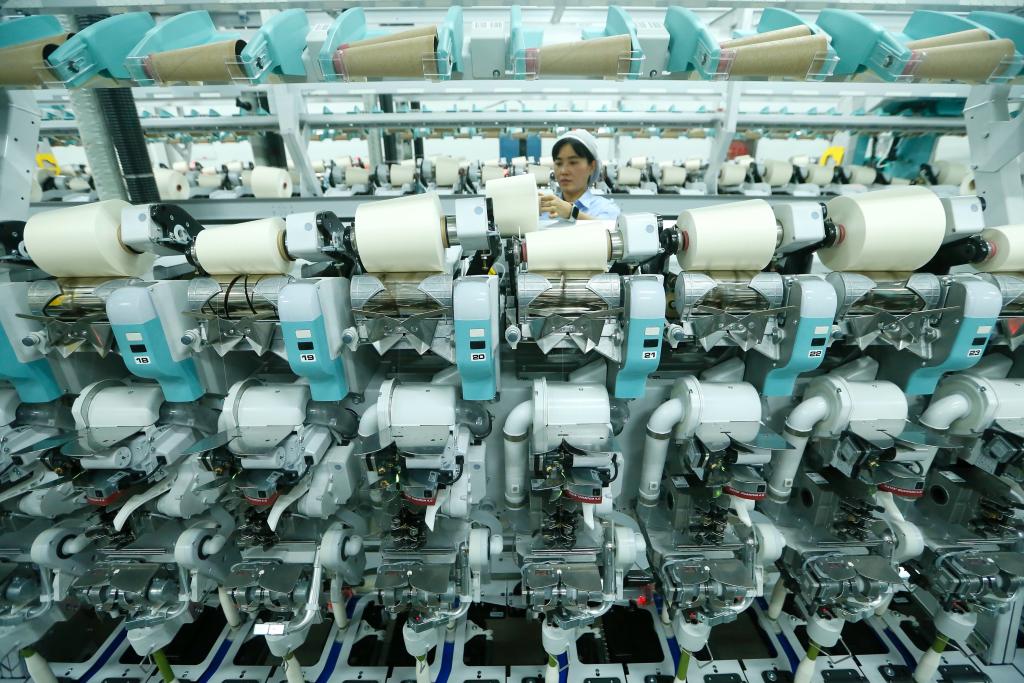 山東即墨：建智能紡紗生産線 助力紡織産業升級