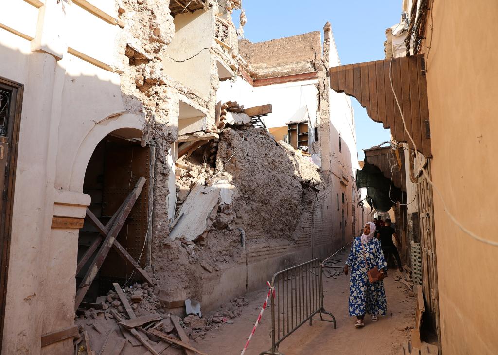 地震后的马拉喀什老城