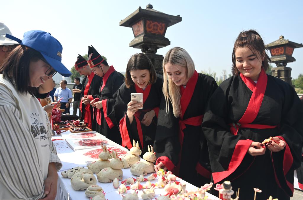 中外大学生古都西安感受中国传统文化