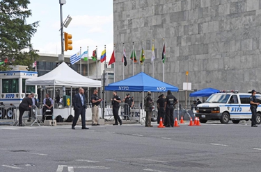 美国纽约在第78届联合国大会一般性辩论期间加强安保