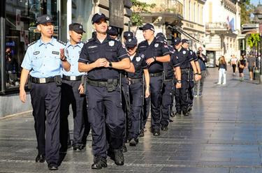 中国与塞尔维亚2023年警务联巡启动