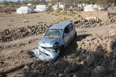阿富汗：地震废墟