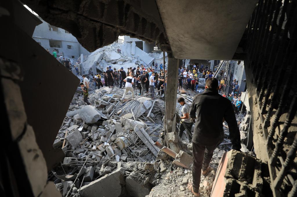 巴勒斯坦称以色列轰炸加沙难民营