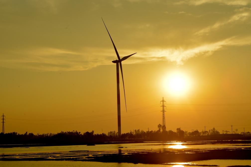 中企投资承建的孟加拉国首个集中式风电项目掠影