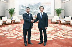韓正會見烏茲別克斯坦外長賽義多夫
