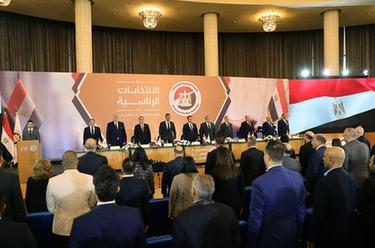 埃及全国选举委员会宣布塞西赢得总统选举
