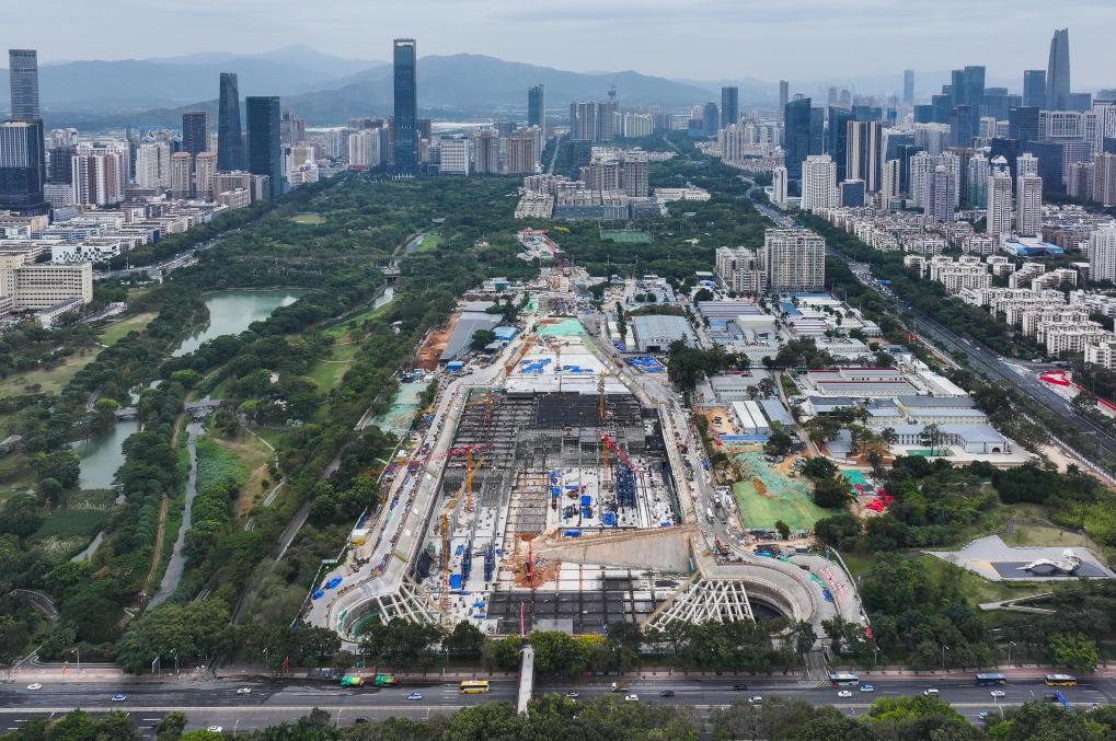 深圳中心公园地下建设城际铁路存车场