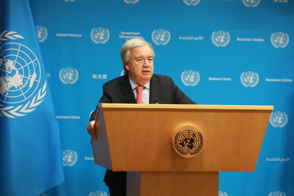 聯合國秘書長：以軍進攻方式給加沙人道主義救援制造巨大障礙