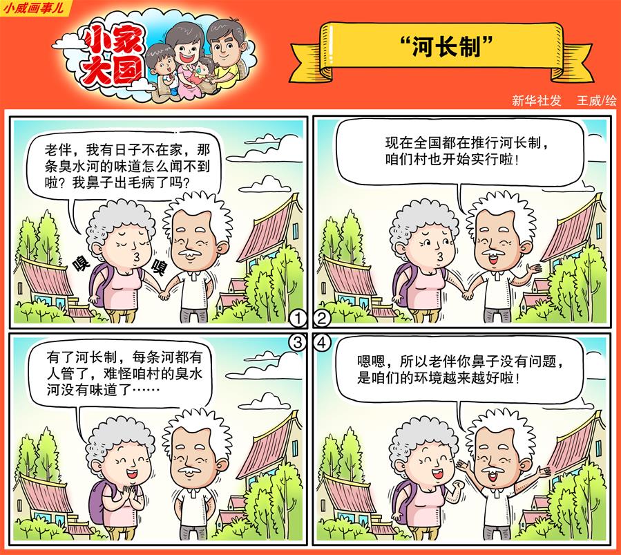 （图表·漫画）[十九大·话民生]小家大国之“河长制”（彩色）