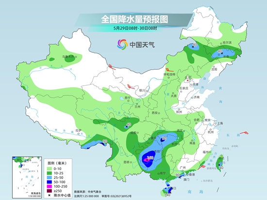 西南华南等地雨水不下线 东北地区