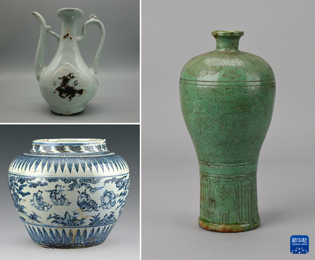 南海西北陆坡一号、二号沉船遗址提取文物900余件（套）-新华网