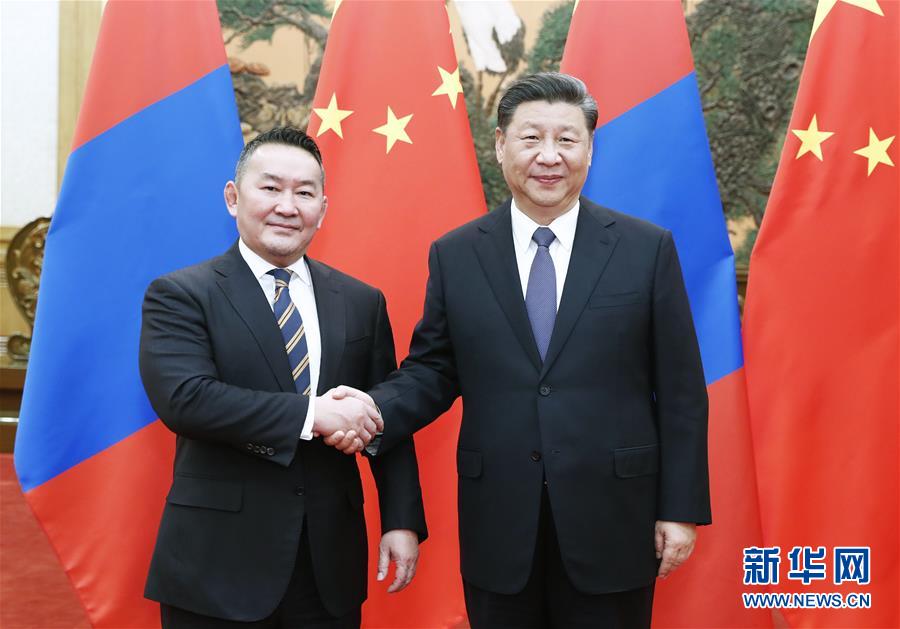 （時政）習近平同蒙古國總統巴特圖勒嘎會談