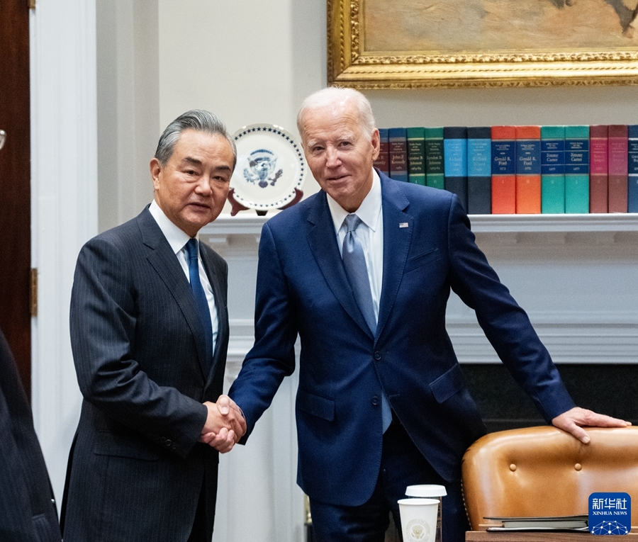 美国总统拜登会见王毅