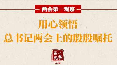 用心领悟总书记两会上的殷殷嘱托