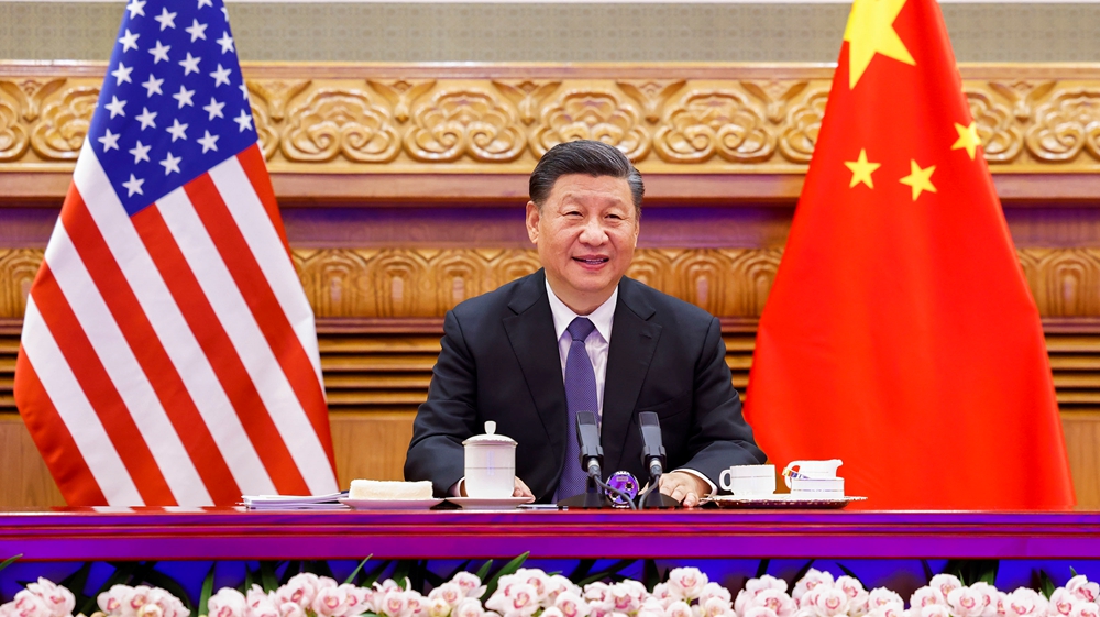 习近平同美国总统拜登举行视频会晤