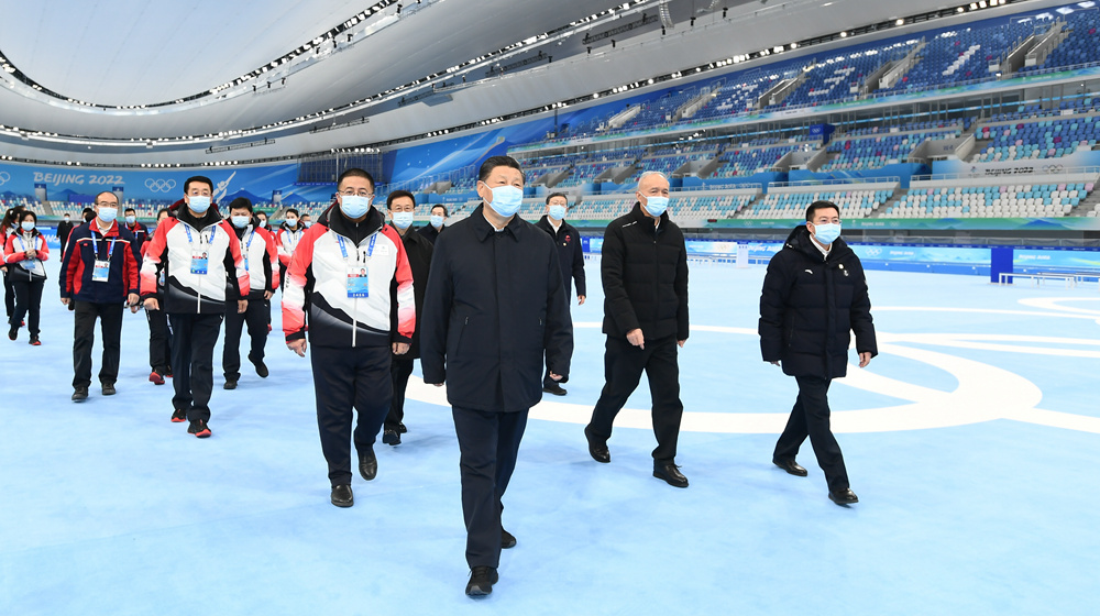 習近平在北京考察2022年冬奧會、冬殘奧會籌辦備賽工作