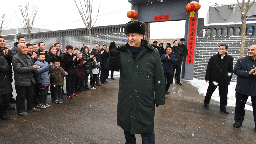 &ldquo;共产党就是给人民办事的&rdquo;&mdash;&mdash;习近平总书记春节前夕冒雪访山村