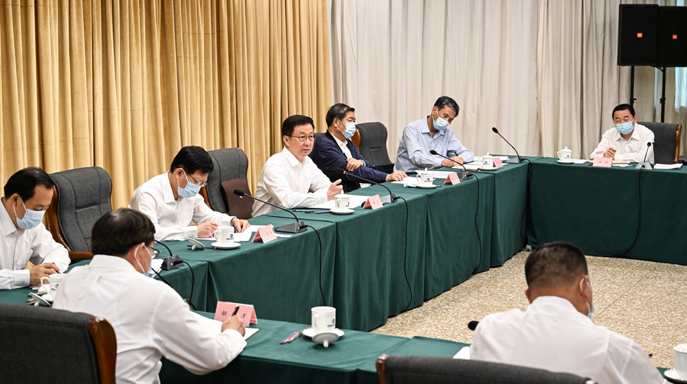 韩正在中国国际工程咨询有限公司主持召开座谈会