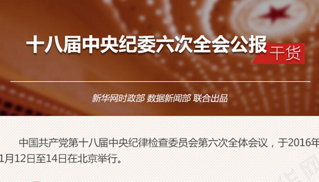 十八届中央纪委六次全会公报 干货