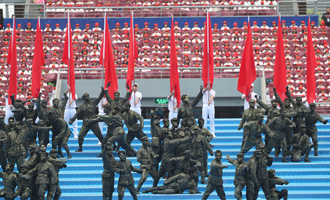 文艺表演《壮族大歌&middot;百色红》