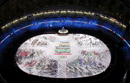 延期一年的东京奥运会举行 奥林匹克格言新增“更团结”