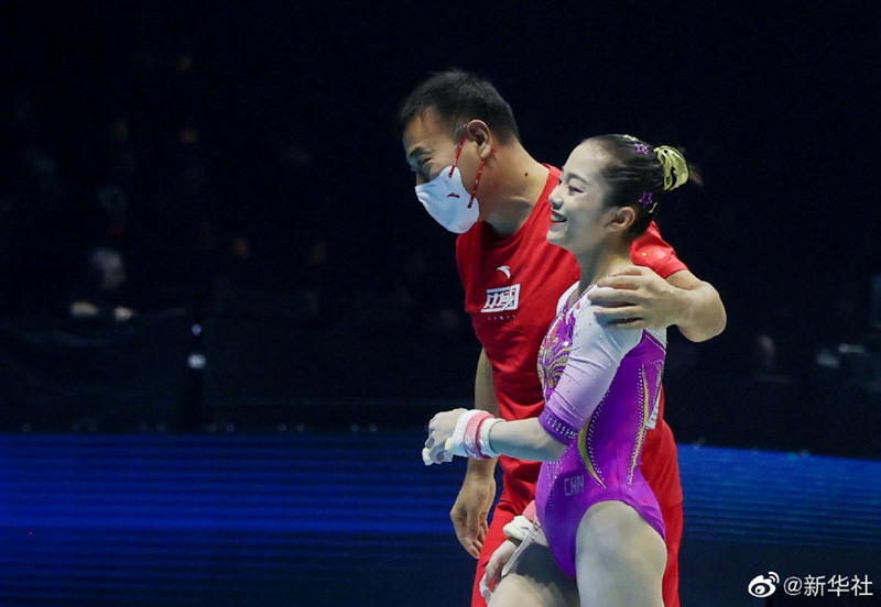 韦筱圆获体操世锦赛女子高低杠冠军(图7)