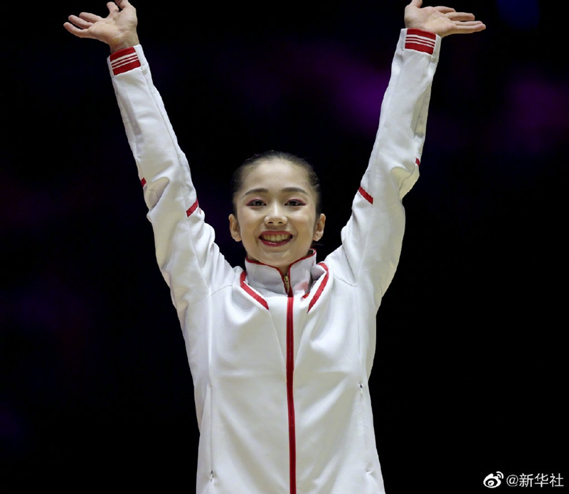 韦筱圆获体操世锦赛女子高低杠冠军(图9)